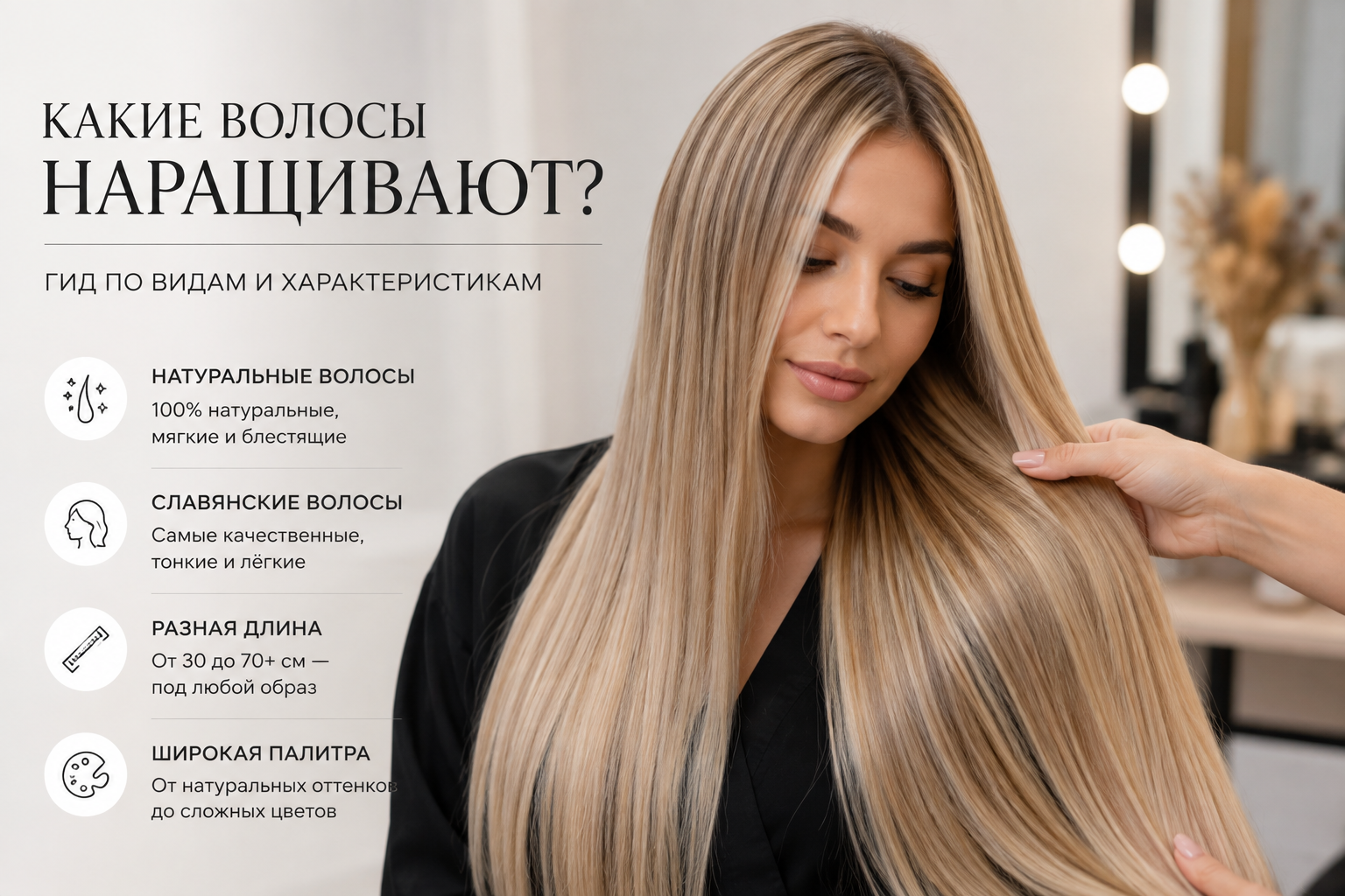 Какие волосы наращивают: полный гид по типам, качеству и выбору материала